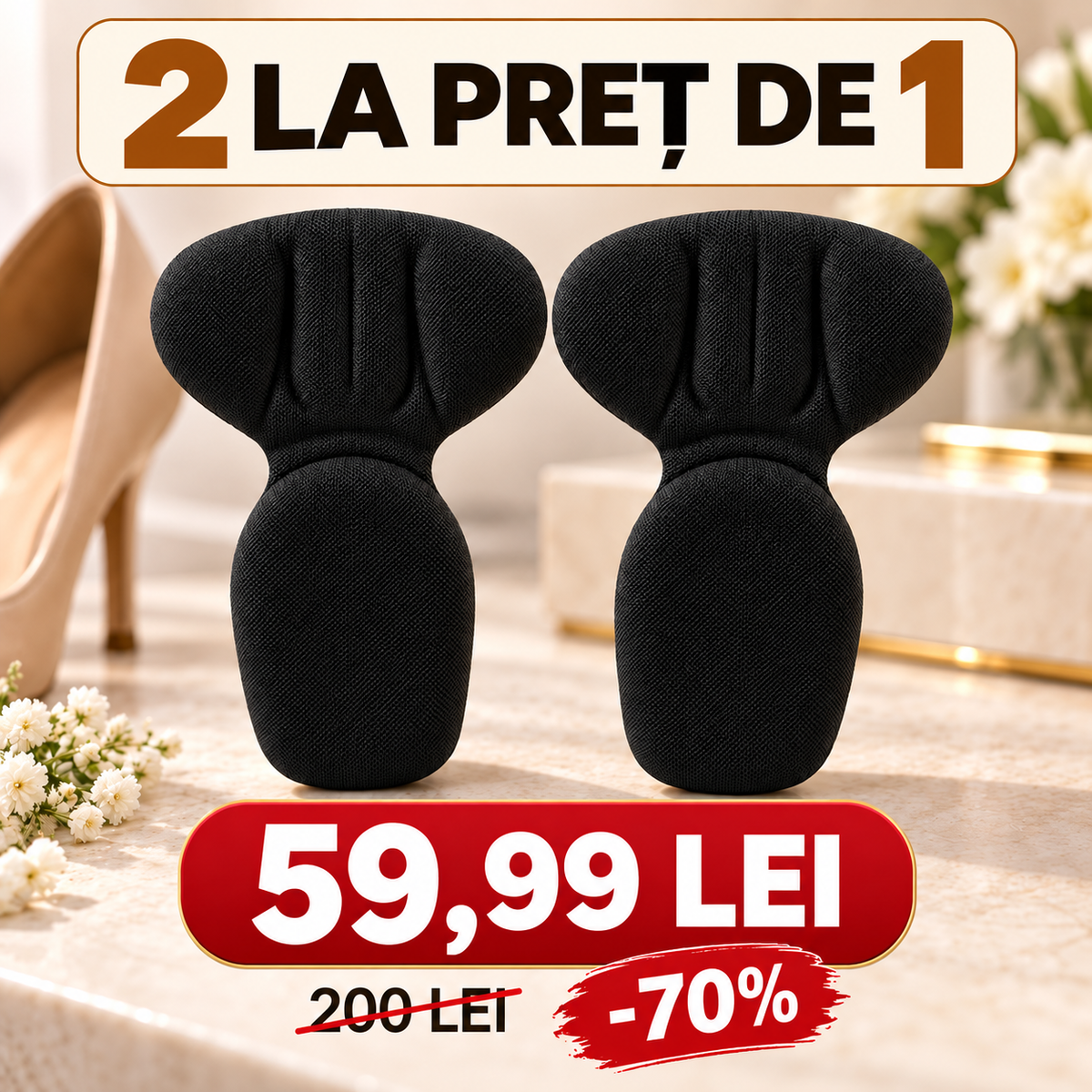 Protecții pentru călcâie – 1+1 GRATIS