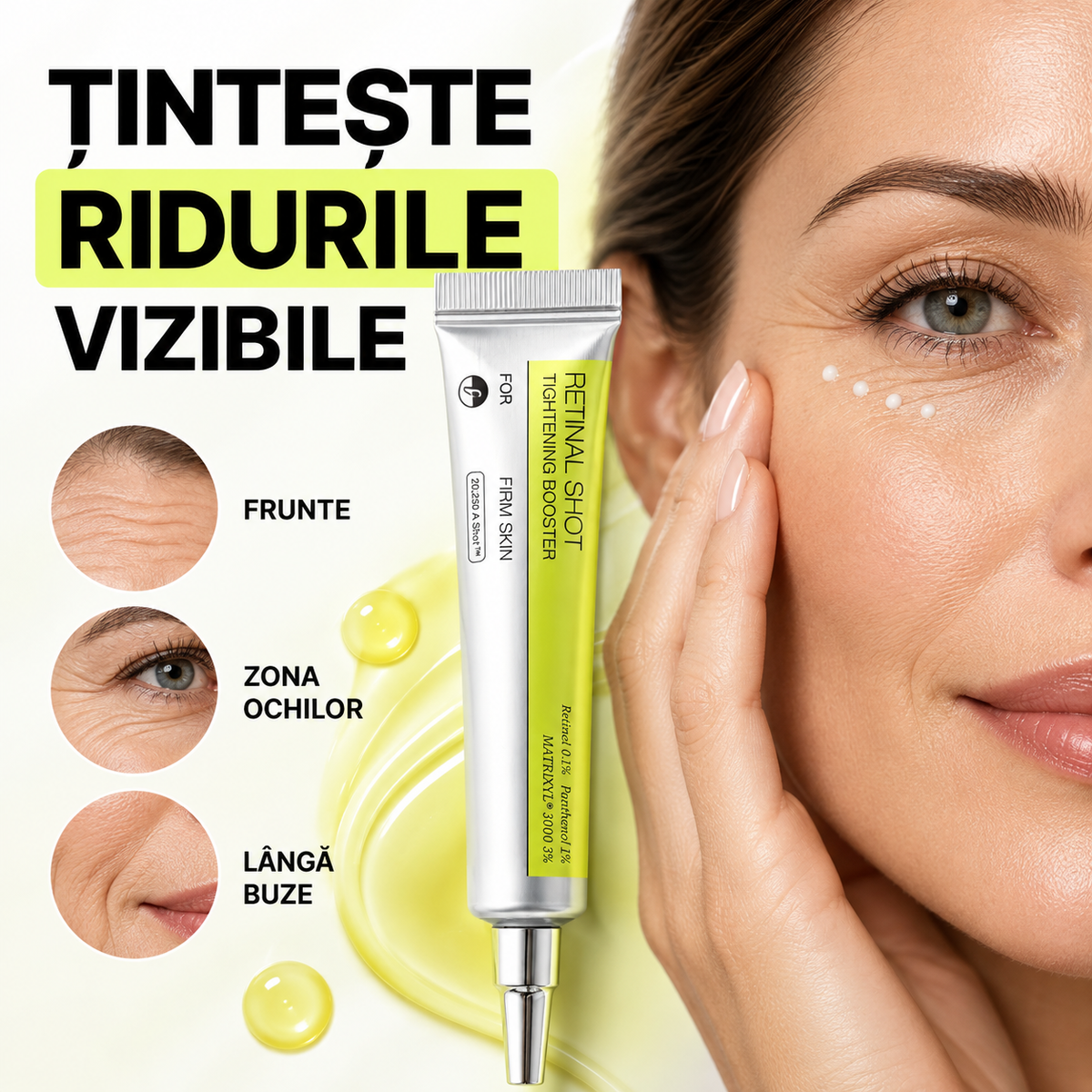 Ser antirid cu retinol pentru netezirea și fermitatea pielii