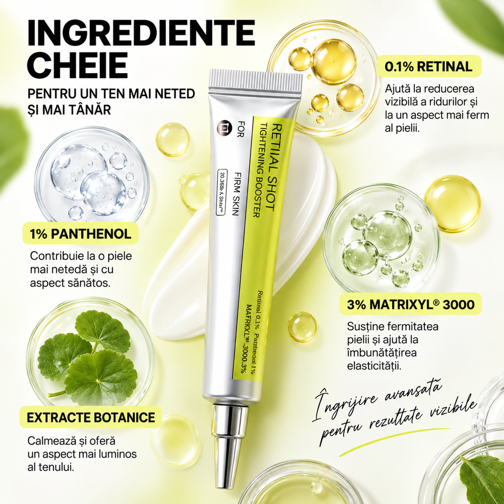 Ser antirid cu retinol pentru netezirea și fermitatea pielii
